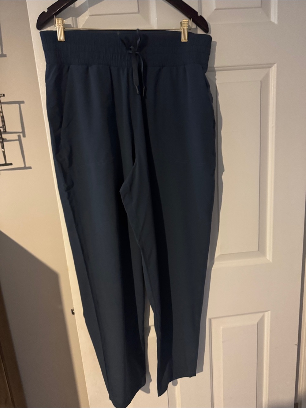 Womens Spanx Navy Drawstring Casual Pants